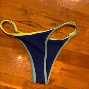 Bikini bottom (royal blue with yellow/light blue)